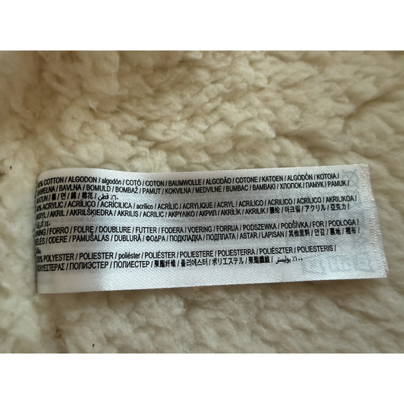 Mango Unisex Baby Padded Fleece Gray toggle button Cardigan hoodie Sz-12-18 M - Picture 5 of 8